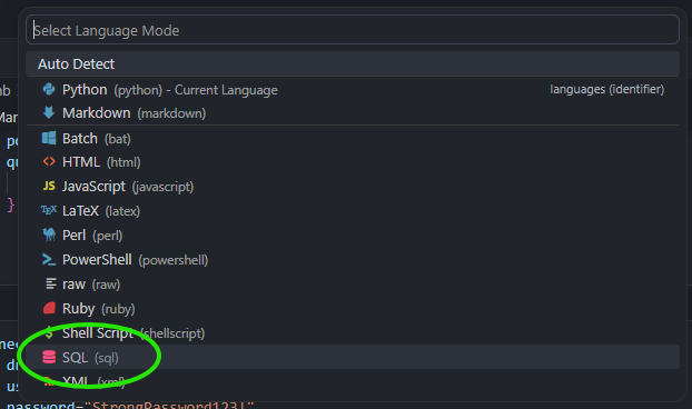 Change language